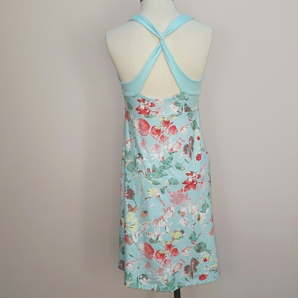Patagonia Morning Glory Light Blue Floral Print Dress, Size Small - Picture 2 of 6